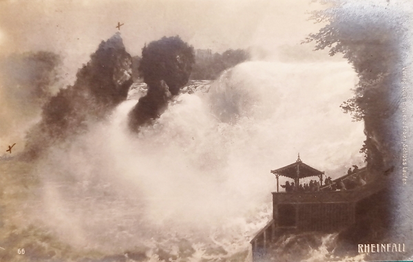 Cartolina - Svizzera - Rheinfall - 1906