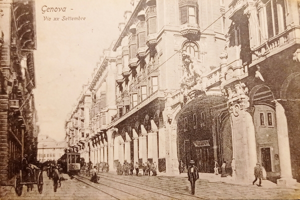 Cartolina - Genova - Via XX Settembre - 1922