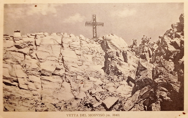 Cartolina - Vetta del Monviso ( Cuneo ) - 1938