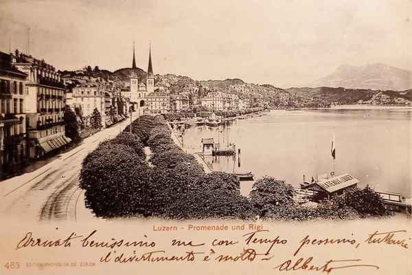 Cartolina - Svizzera - Luzern - Promenade und Rigi - …