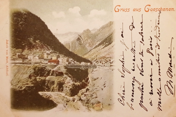 Cartolina - Svizzera - Gruss aus Goschenen - 1900