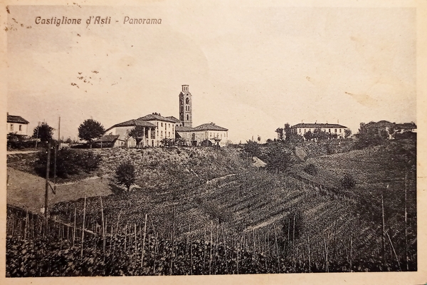 Cartolina - Castiglione d'Asti - Panorama - 1932