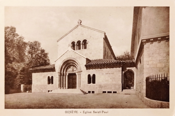 Cartolina - Svizzera - Genève - Eglise Saint-Paul - 1930 …