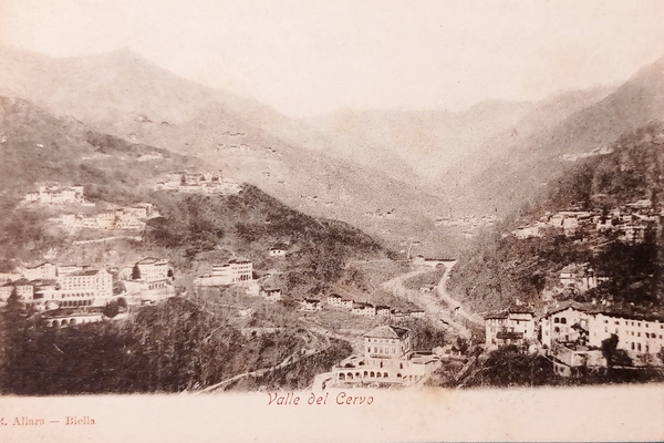 Cartolina - Valle del Cervo - 1900 ca.