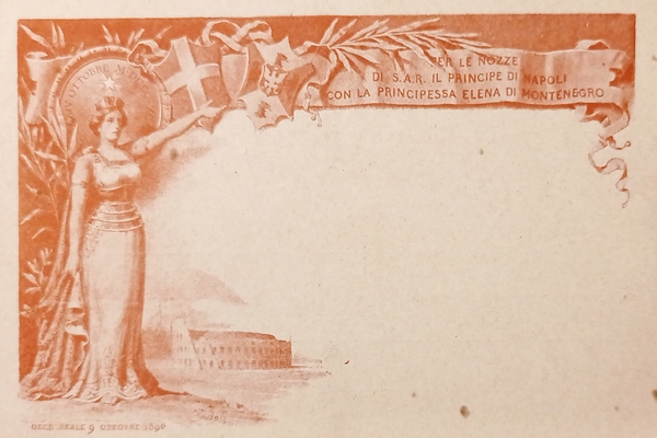 Cartolina Commemorativa - Per le Nozze di S. A. R. …