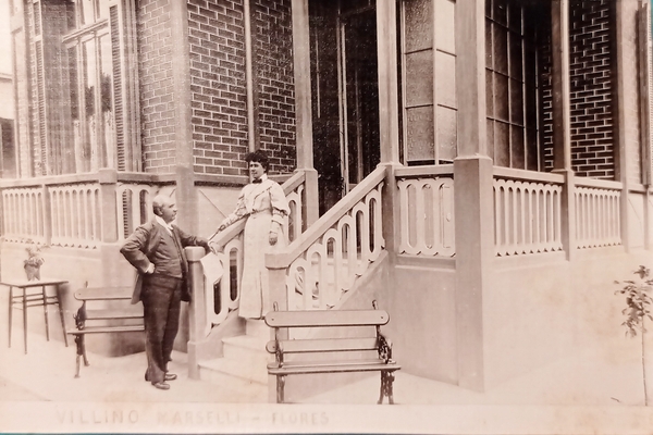 Cartolina - Villino Marselli - Flores - 1900 ca. ///////