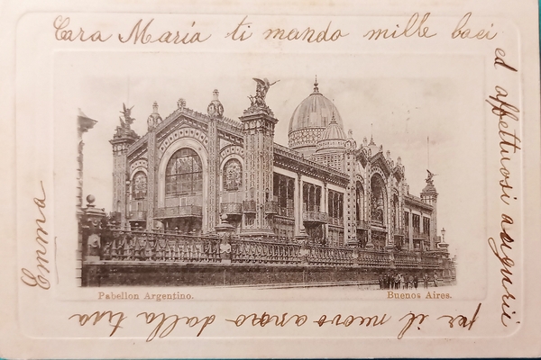 Cartolina - Pabellon Argentino - Buenos Aires - 1905