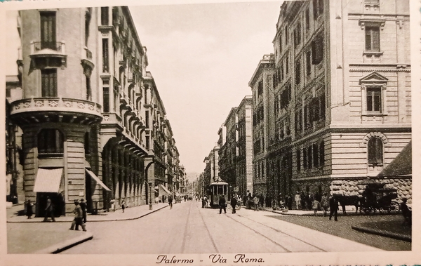 Cartolina - Palermo - Via Roma - 1920 ca.