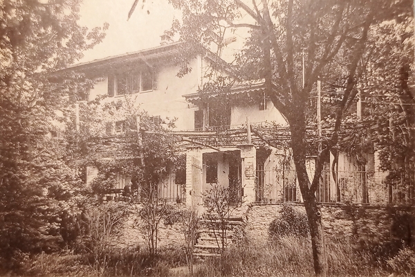 Cartolina - Torre Pellice - Pensione del Forte - 1938