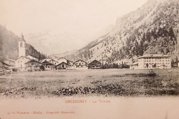 Cartolina - Gressoney - La Trinitè - 1900 ca.