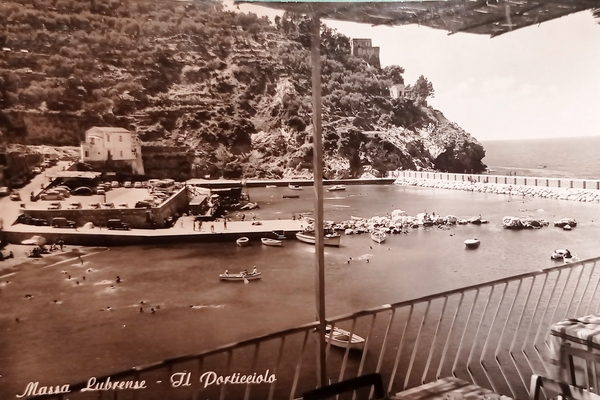 Cartolina - Massa Lubrense - Il Porticciolo - 1950 ca.