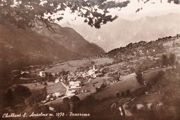 Cartolina - Challand St. Anselme - Panorama - 1960 ca.