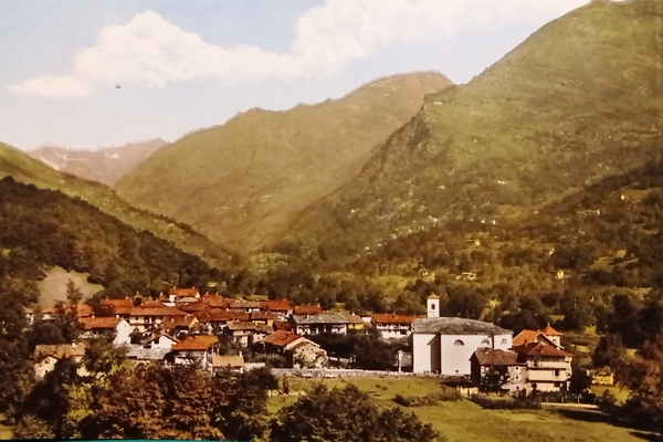 Cartolina - Valle Chiusella - Trausella - Panorama - Sfondo …