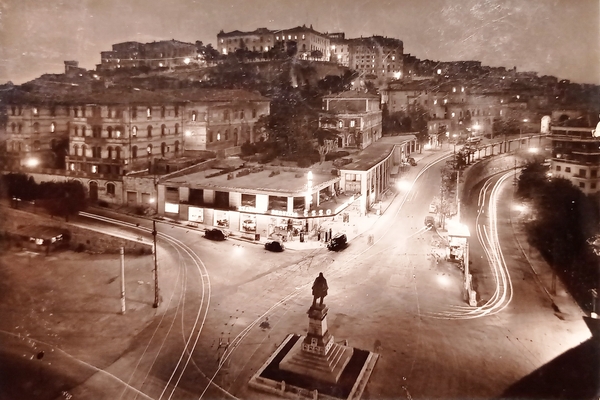 Cartolina - Perugia - Notturno dal Largo Cacciatori delle Alpi …