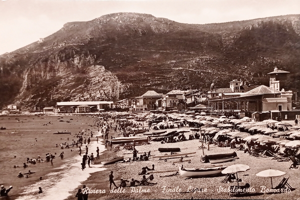 Cartolina - Riviera delle Palme - Finale Ligure - Stabilimento …