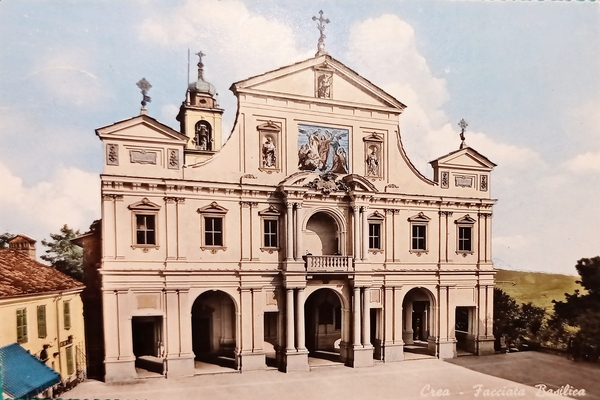 Cartolina - Crea ( Alessandria ) - Facciata Basilica - …