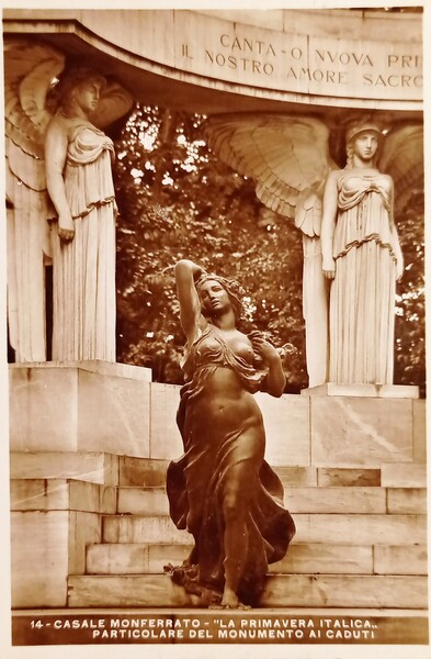 Cartolina - Casale Monferrato - Particolare del Monumento ai Caduti …