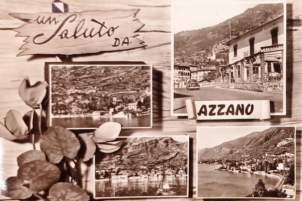 Cartolina - Un Saluto da Azzano - Vedute diverse - …