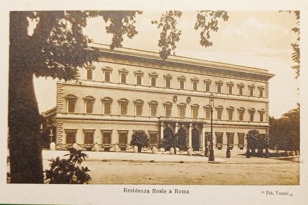 Cartolina - Residenza Reale a Roma - 1925