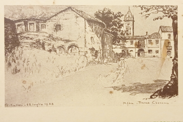 Cartolina - Alba Artistica - Disegni originali di G. Galleri …