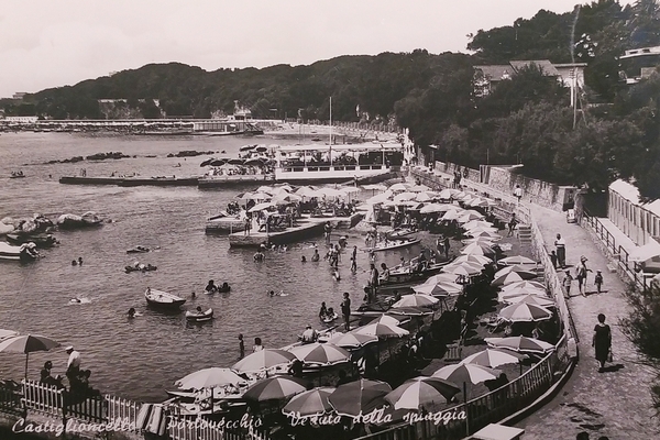 Cartolina - Castiglioncello - Portovecchio - Veduta della spiaggia - …