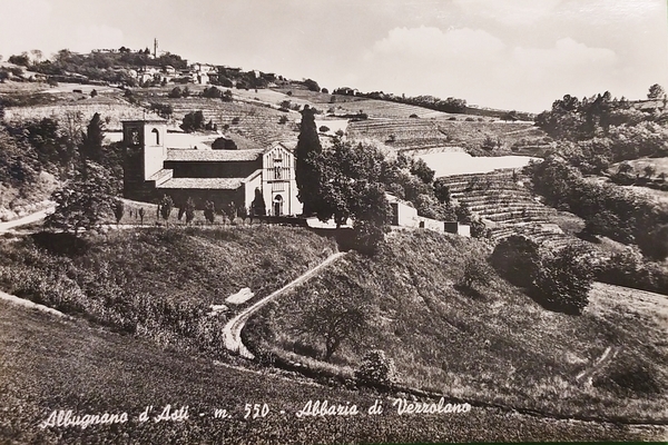 Cartolina - Albugnano d'Asti - Abbazia di Vezzolano - 1964