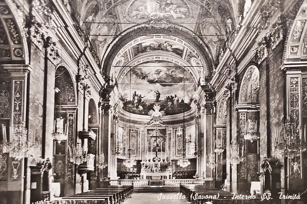 Cartolina - Sassello ( Savona ) - Interno SS. Trinità …