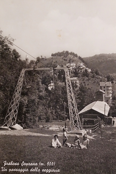 Cartolina - Frabosa Soprana - Un passaggio della seggiovia - …