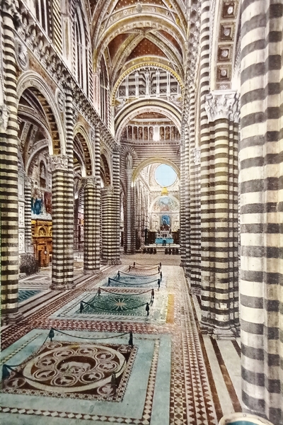 Cartolina - Siena - Interno della Cattedrale - 1960 ca.