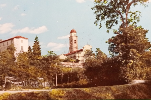 Cartolina - Fresonara - Chiesa e Castello - 1970 ca.