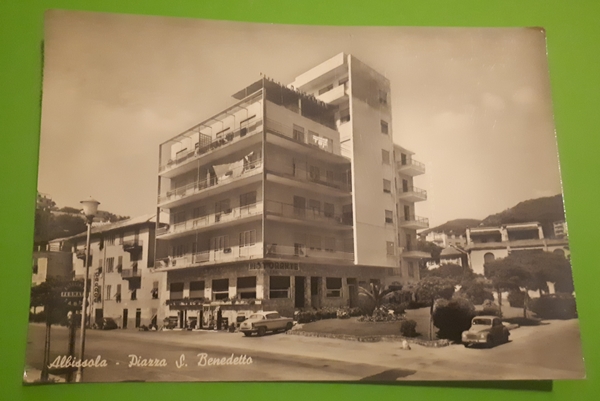 Cartolina - Albisola - Piazza S. Benedetto - 1959