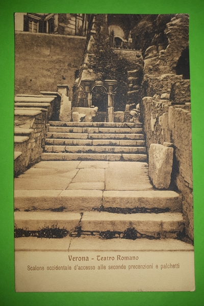 Cartolina - Verona - Teatro Romano - 1909