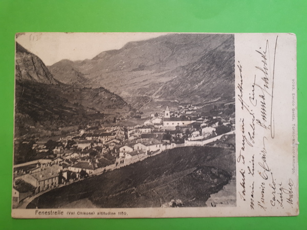 Cartolina - Fenestrelle - Val Chisone - 1916