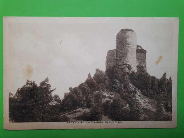 Cartolina - Varzi - Antico Castello di Oramala - 1943