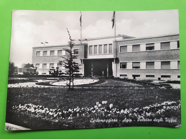 Cartolina - Cortemaggiore - Agip - Palazzo degli Uffici - …