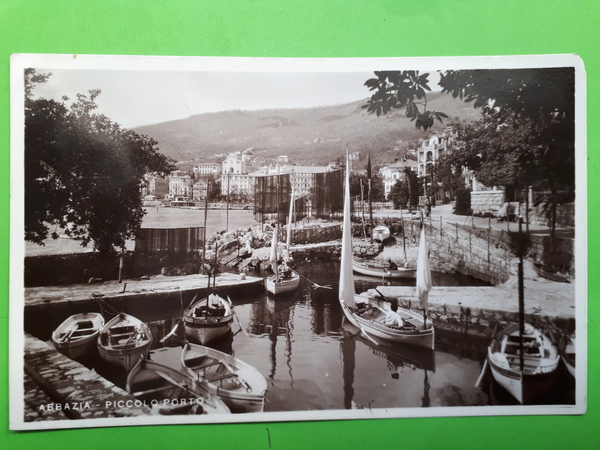 Cartolina - Abbazia - Piccolo Porto - 1934