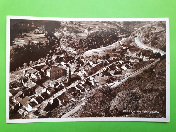 Cartolina - Exilles - Panorama - 1938