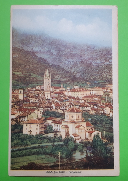 Cartolina - Susa - Panorama - 1944