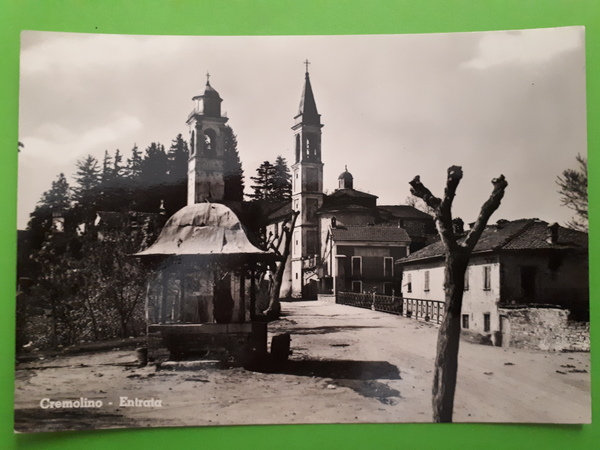 Cartolina - Cremolino - Entrata - 1940 ca.
