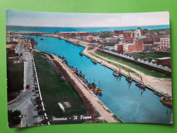Cartolina - Pescara - Il Fiume - 1960