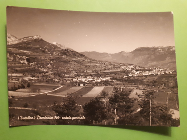 Cartolina - Trentino - Brentonico - Veduta generale - 1954