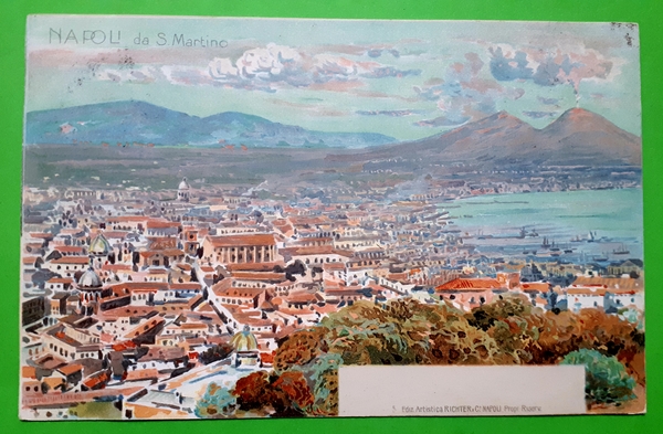 Cartolina - Napoli da S. Martino - 1900 ca.