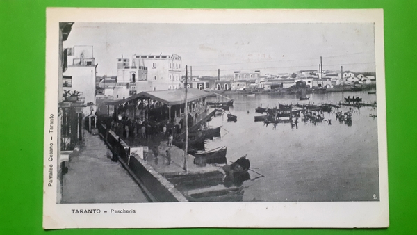 Cartolina - Taranto - Pescheria - 1900 ca.