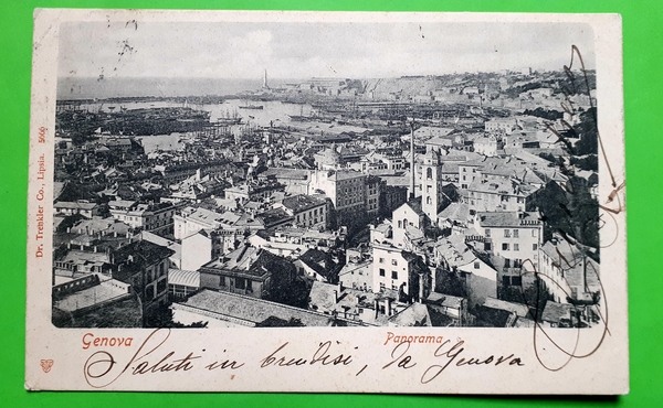 Cartolina - Genova - Panorama - 1903