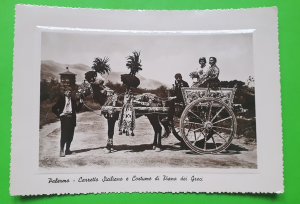 Cartolina - Palermo - Carretto Siciliano e Costume di Piana …