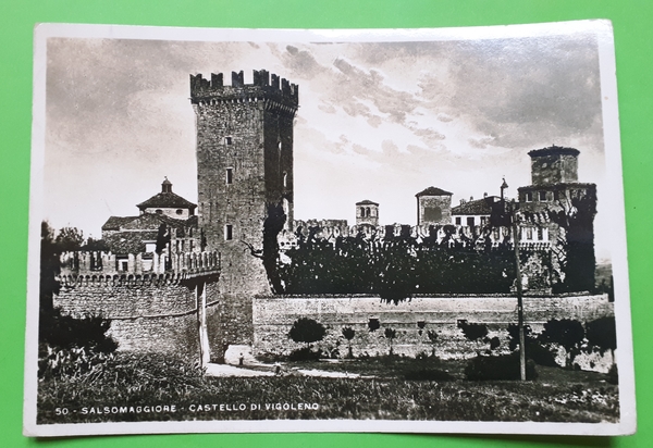 Cartolina - Salsomaggiore - Castello di Vigoleno - 1935