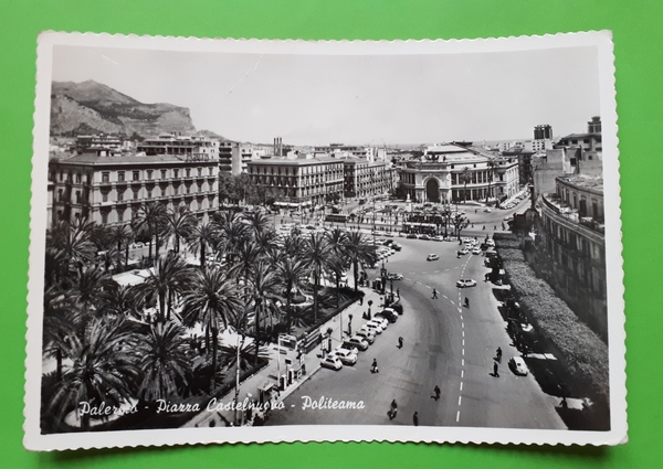 Cartolina - Palermo - Piazza Castelnuovo - Politeama - 1971