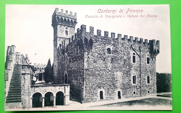 Cartolina - Contorni di Firenze - Castello di Vincigliata - …