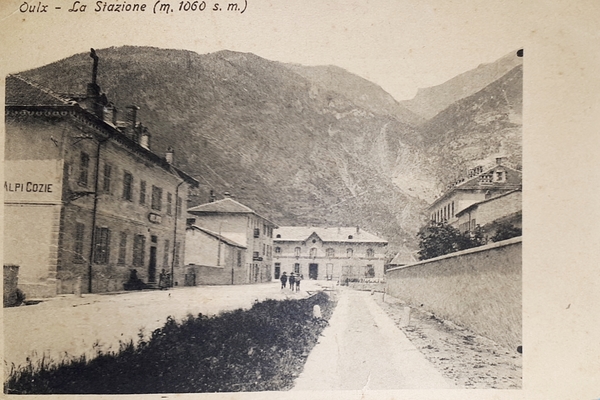 Cartolina - Oulx - La Stazione - 1900 ca.