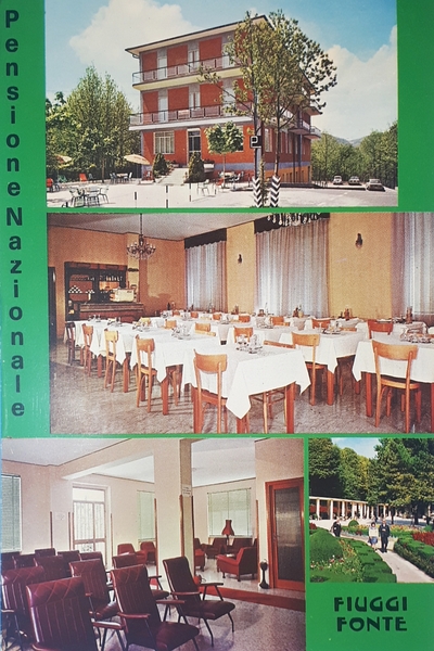 Cartolina - Pensione Nazionale - Fiuggi Fonte - 1974